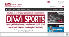 Desktop Screenshot of diwisports.be