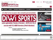 Tablet Screenshot of diwisports.be